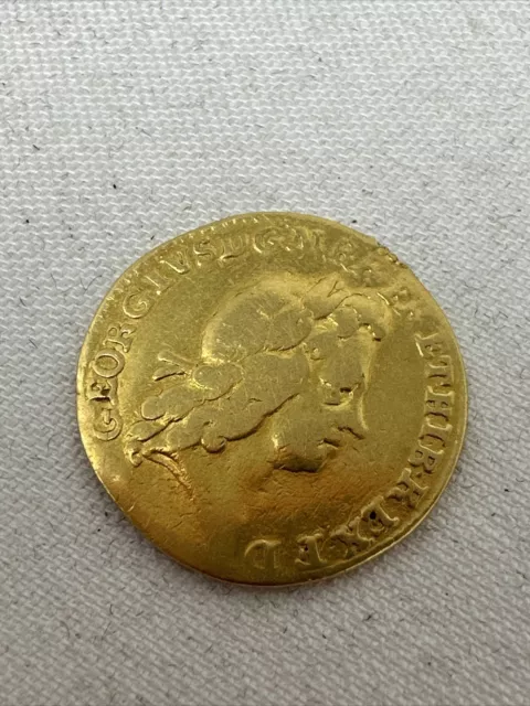 George II  Gold  Half Guinea Has Some Ware 22k Gold