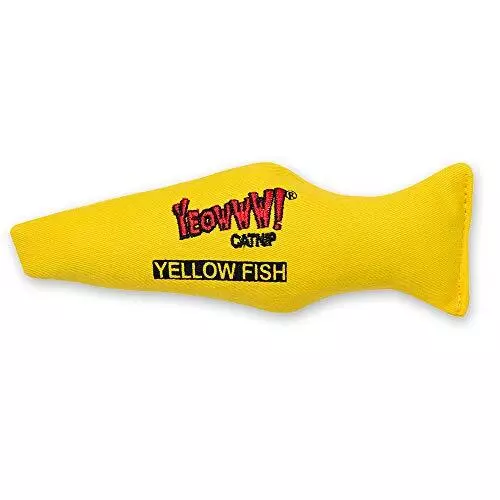 Yeowww Yellow Fish Jouet avec Cataire pour Chat