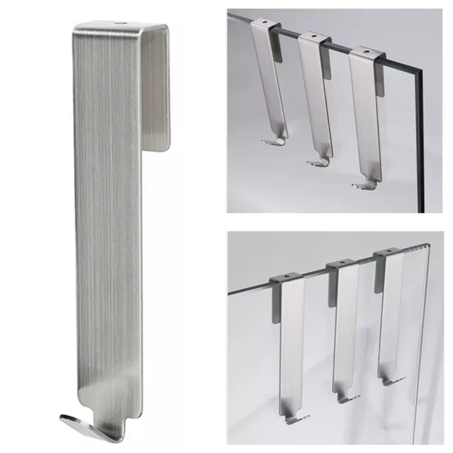 Durable Hooks for Bathroom For Glass Door 304 Stainless Steel Construction