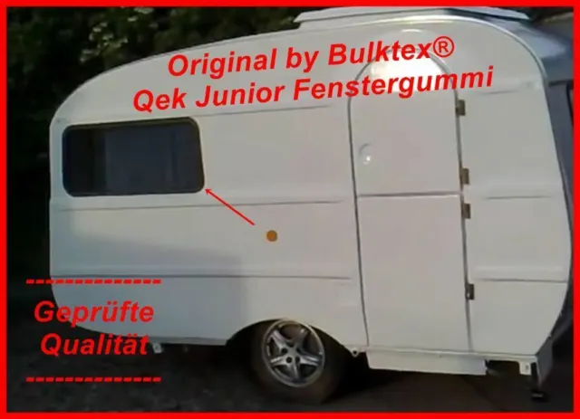 Bulktex® passend für Qek Junior Wohnwagen Camping Scheibengummi alle 4 Fenster K