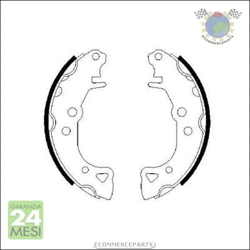 Kit Ganasce Freno Bosch per CITROEN SAXO AX PEUGEOT 106 P bur