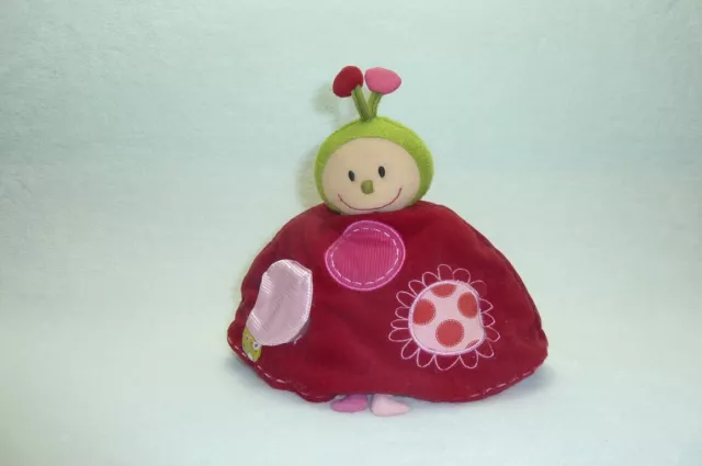 Doudou Poupee Coccinelle Peluche Reversible Comme Neuf Lilliputiens