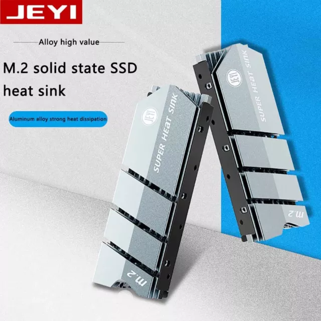 JEYI ColdFish-Gray M.2 SSD Hard Drive Thermal Pad NVME NGFF Fast Cooler Radiator