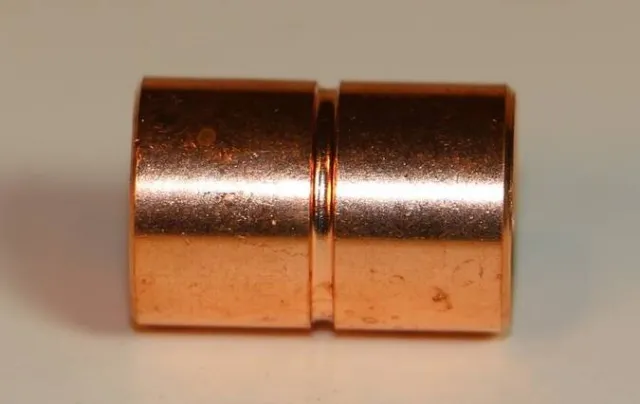 Copper Coupling For 3/8" O.D. with Stop-Ring, Refrigeration, Air Conditioning