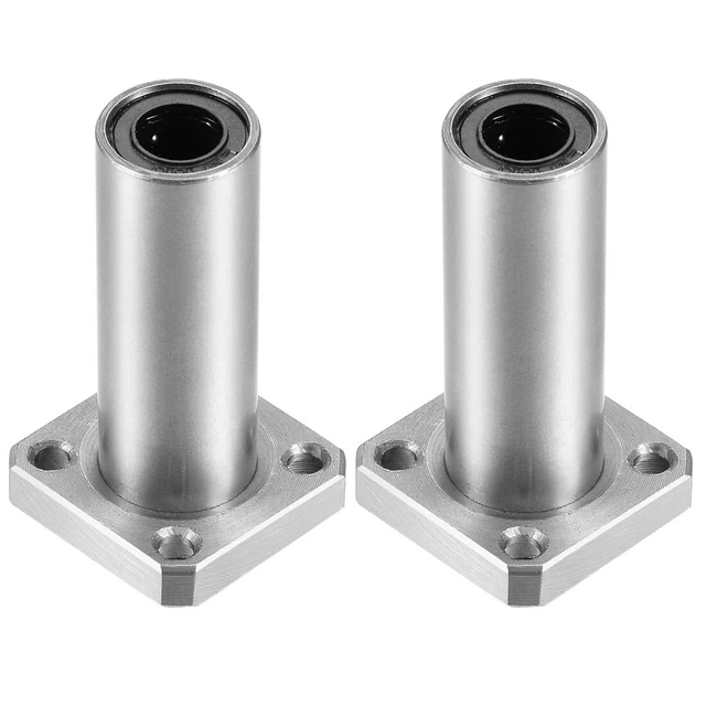LMK8UU Extra Lungo Quadrato Flangia Lineare Sfera Cuscinetti 8mmx15mmx45mm 2pz