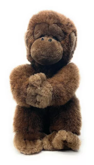 Dakin Monkey Ape Gorilla Plush 13" 1981 Brown Stuffed Animal toy