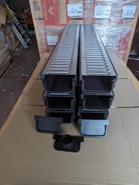 Drainage Channel Driveway& Patios 6mtr Galvanised Steel Grating+Free Accessories