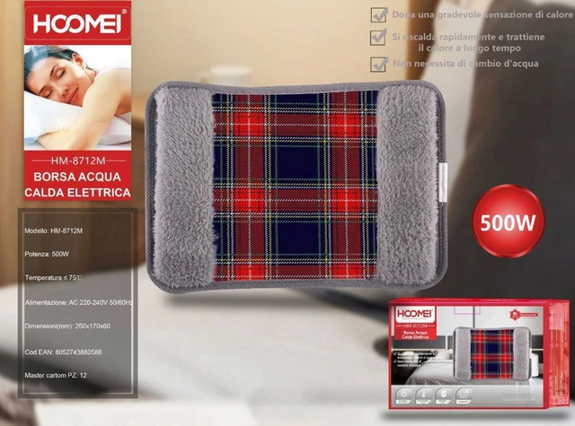 Borsa Acqua Calda Elettrica Con Tasca Per Mani Cm. 28x19 Vari Disegni - Eurogross - Foto 12