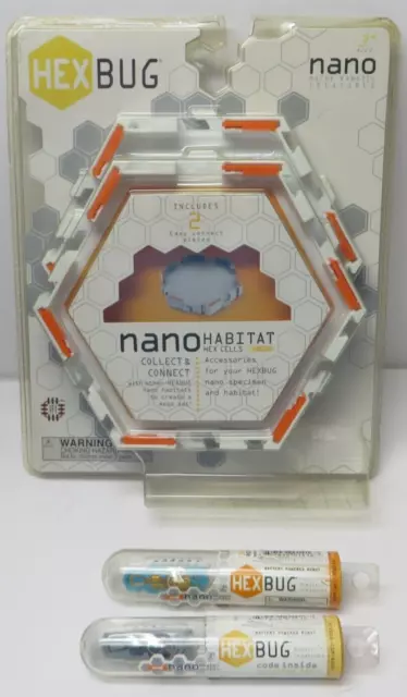 HexBug Nano Habitat Hex Cells AND 2 ADDITIONAL HEX BUGS   Custom Bundle NEW