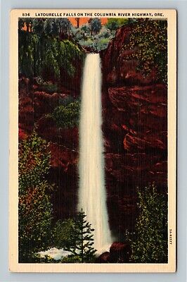 Latourelle Falls, Columbia River Highway Oregon Vintage Postcard