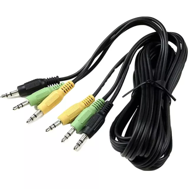 3.5mm For 5.1 Channel Office Audio Cable Male TRS Jack Adapter Converter