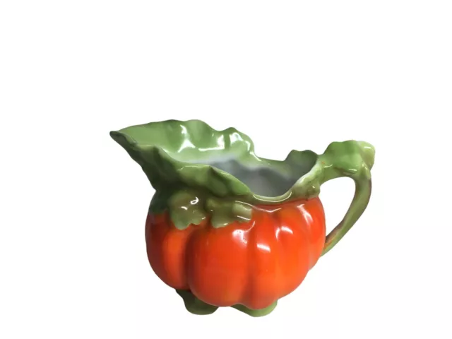 Antique Royal Bayreuth Bavaria Porcelain Creamer Pumpkin Tomato Green Mark