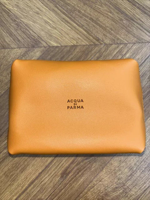 Etihad First Class  Amenity Kit Acqua Di Parma Zipped Bag Dark Orange - 5 Items