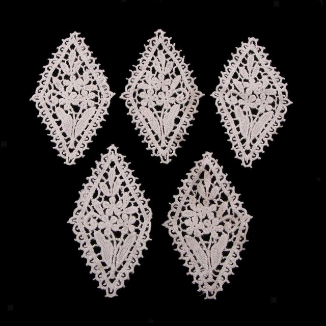 5 pièces de fleurs de broderie correctifs Appliques pour vêtements habiller