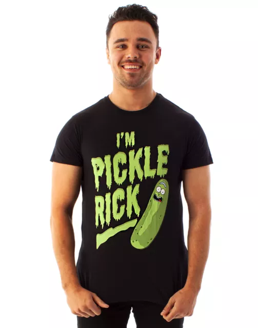 Camiseta de Rick and Morty Soy Pickle Rick Men's Black Mangly