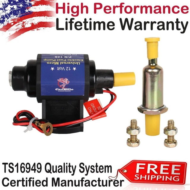 UNIVERSAL ELECTRIC INLINE Fuel Pump Carburetor 47 PSI 32 GPH Gas