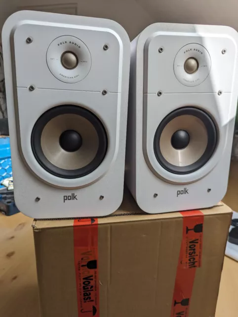 Lautsprecher POLK AUDIO Signature S20e , weiß , wie neu , Stereo , Regalboxen