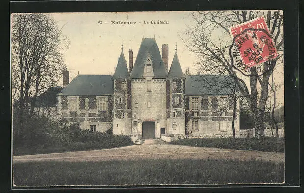 CPA Esternay, Le Château 1909