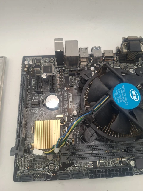 ASUS H110M-R MICRO-ATX Motherboard (LGA 1151) with Intel CPU Cooler & I ...