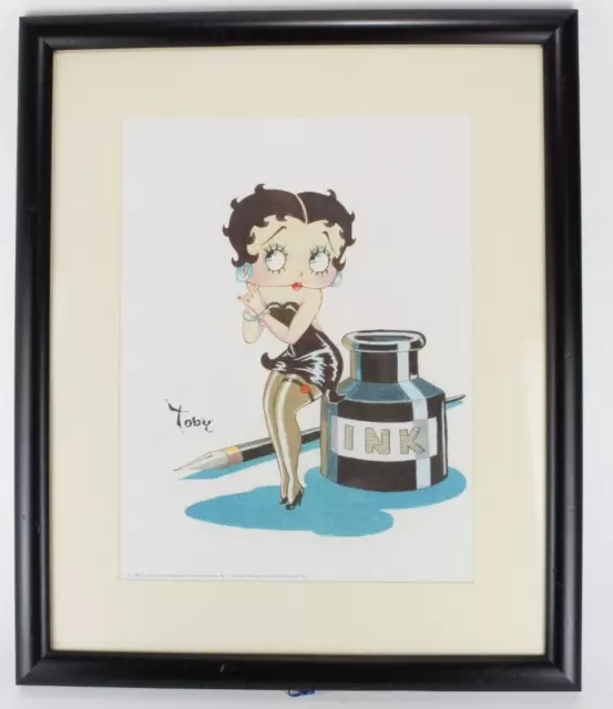 Betty Boop Classic FRAME 18"x15" ART PRINT 12"x9" Toby Bluth w/ Certificate 2006