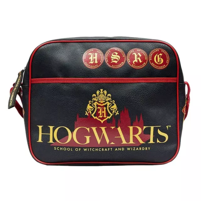 Officiel Sorciers Monde Harry Potter Poudlard Noir Messager Sac Bandoulière