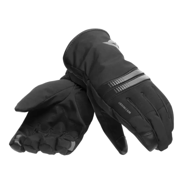 Dainese Plaza 3 D-Dry Schwarz Anthrazit Handschuhe - Kostenloser Versand!