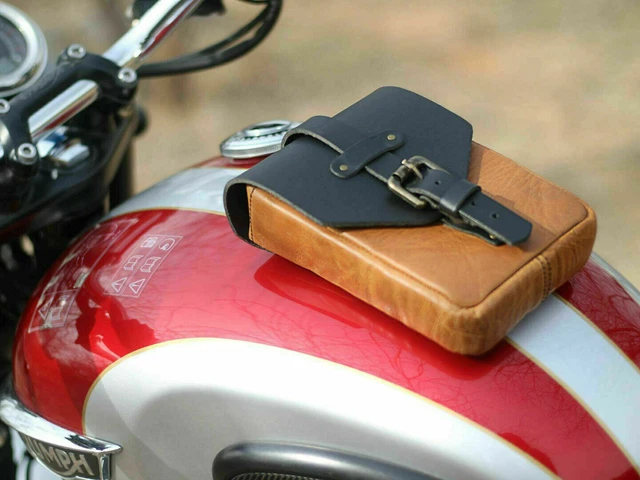 Magnetic Leather Tank Bag/Pouch For Indian Chief  Motorcycles Dual color