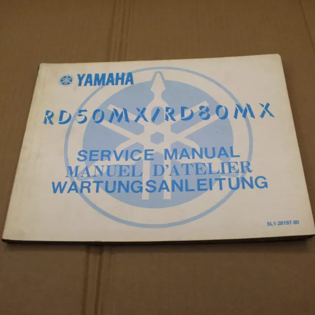 Manuel Revue Technique Atelier Yamaha Rd 50 80 Mx 1981 Service Manual Entretien