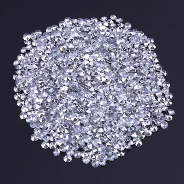 1000 Pcs Acrylique Strass Faux Diamants Clairs Accessoires En Cristal