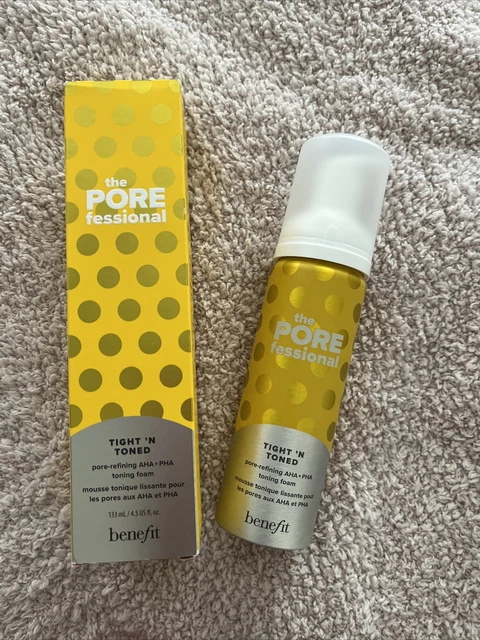 Benefit The Porefessional Tight 'n Toned AHA And PHA Toning Foam 4.5Oz NIB