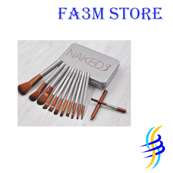Kit 12 Pz Pennelli Trucco Make Up Donna Custodia Rigida Saldi
