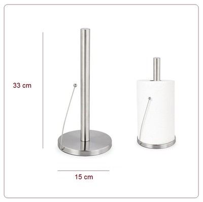 Porta Rotolo Da Cucina Con Base Stabile LYYDAN Portarotolo Da Cucina Porta Scottex Da Tavolo Per Decorazione Della Tavola Di Natale Porta Scottex Cucina Verticale In Acciaio Inox 