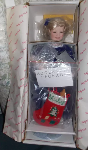 NRFB Danbury Mint Shirley Temple"GIFT BEARER" Doll! NIB/COA/17"/1996