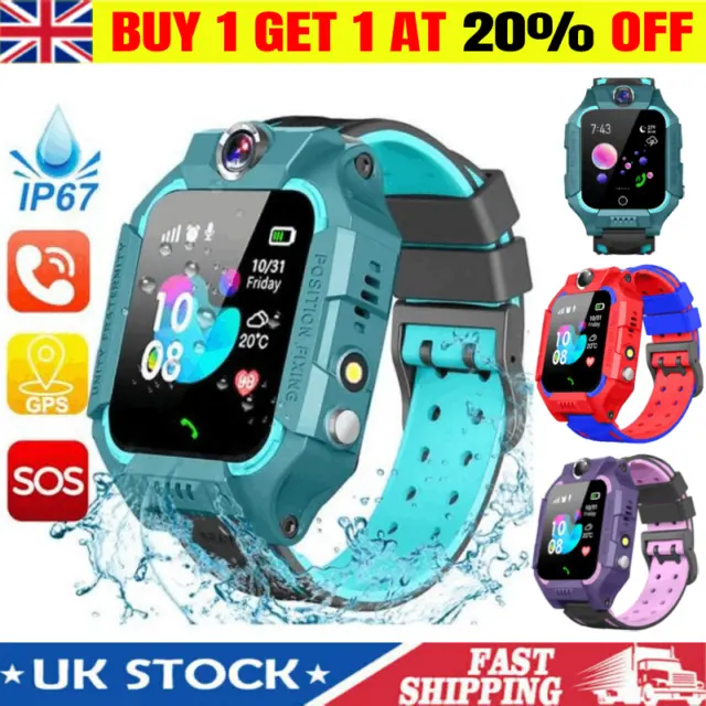 UK SOS Call Smart Watch Camera Phone Kids SIM GSM Game Watches Boys Girls Gift
