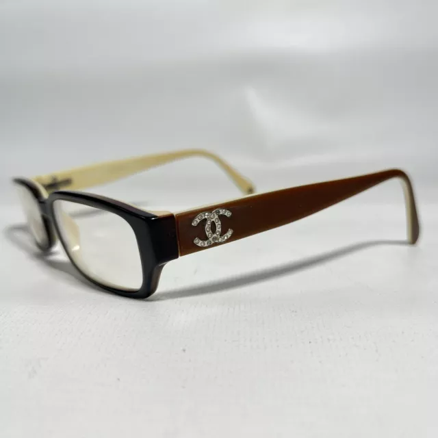 NEW CHANEL 3347 1569 Brown Eyeglasses Authentic Frame Italy 52-18