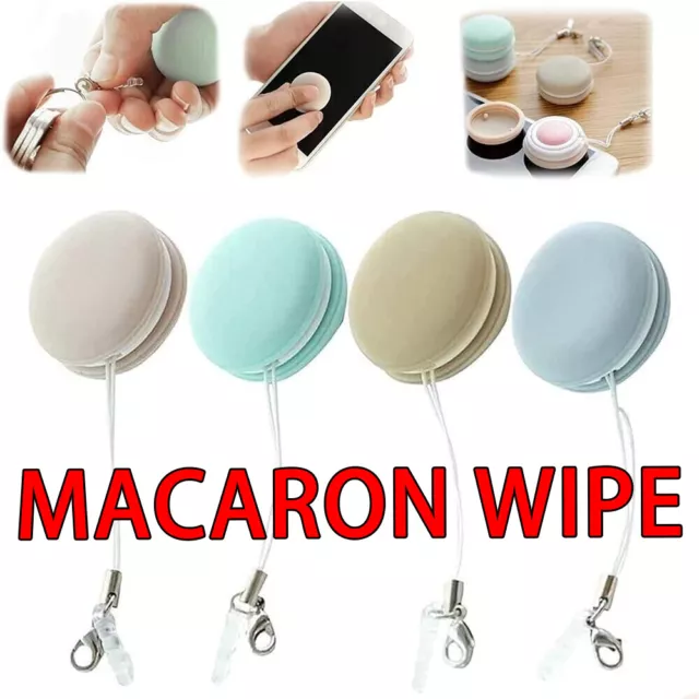 6pcs Electronic Wipes Eye Glass Clean Cloths Macaron Shape Wiper for  Cleaning Lens