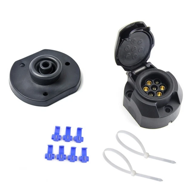 Unterputzmontage Autosteckdose DC 12V Hauling Kabelstecker Kit Kunststoff