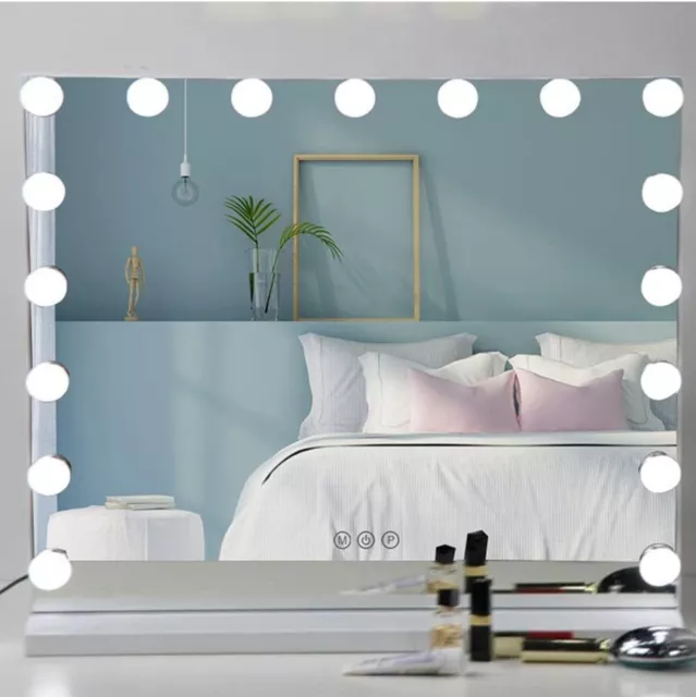 Hollywood Vanity Mirror with Lights, Makeup Mirror with 17 LED Bulbs