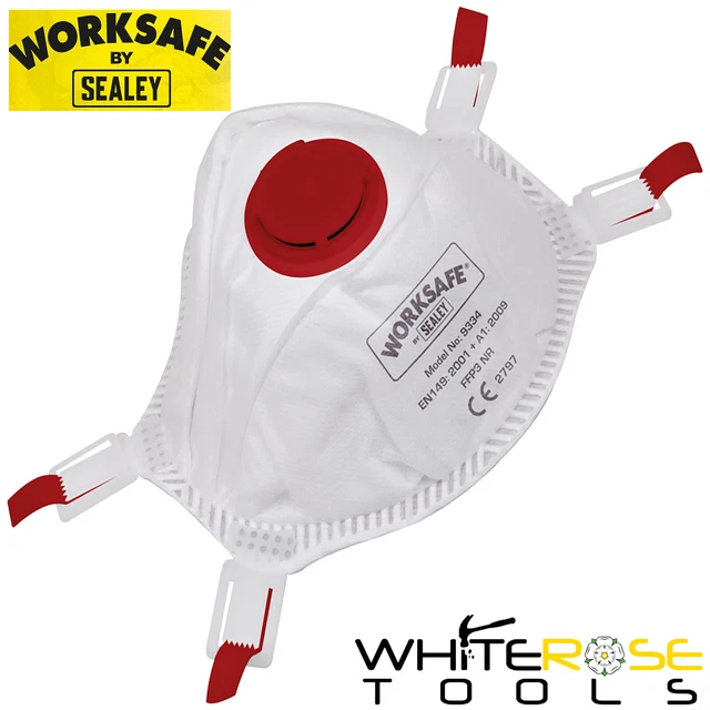 Sealey Cup Maschera confezione da 3 cassaforte da lavoro