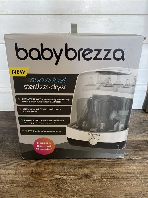 Baby Brezza SuperFast Sterilizer Bottle Dryer Start to Finish in 10 Minutes