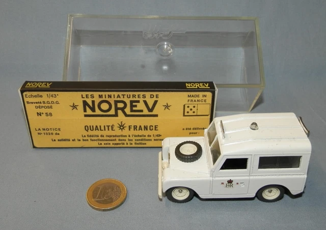 Norev Plastigam Porsche Carrera 6 - Blanche - 1/43 - Blister KDN - État Neuf (Boîte Frottée)