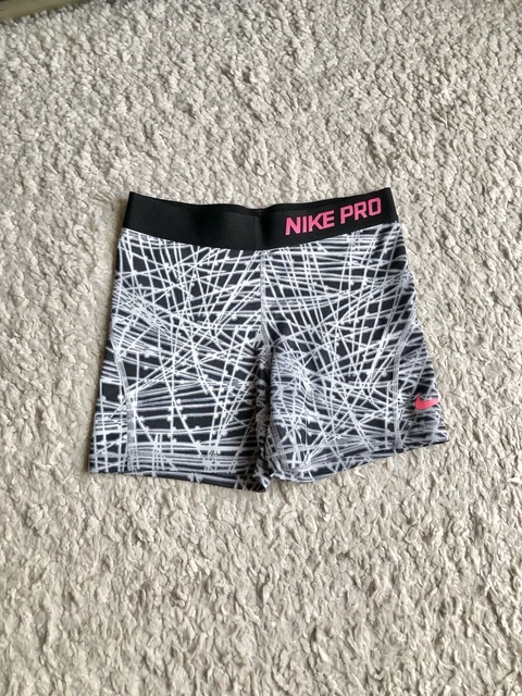 Leggings NIKE PRO Shorts High Waist Tight Running Laufhose Schwarz L pink rosa