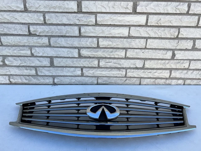✅ 11-12 G25, 10-13 G37, 2015 Q40 SEDAN Front UPPER Grille Grill Mesh Chrome OEM
