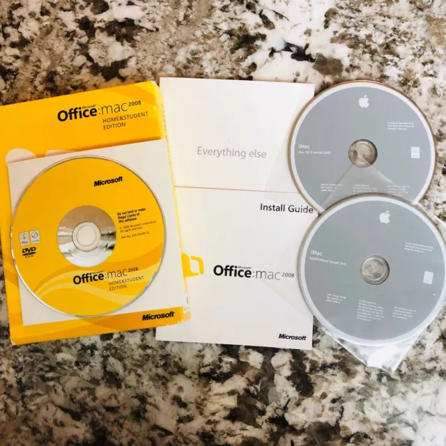 Microsoft Office 2008 Home & Student Edition for Mac For 3 Users