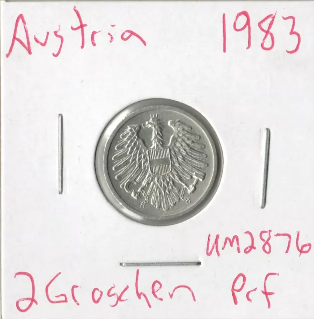 Coin Austria 2 Groschen 1983 KM2876