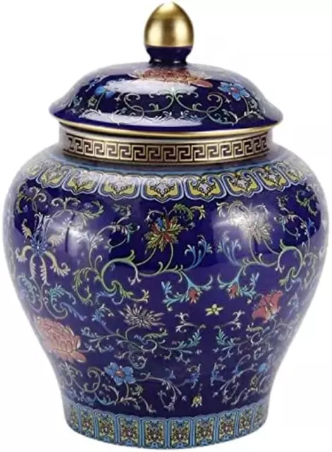 Ginger Jar Decorative Jar Ancient Chinese Imperial Enamel Porcelain