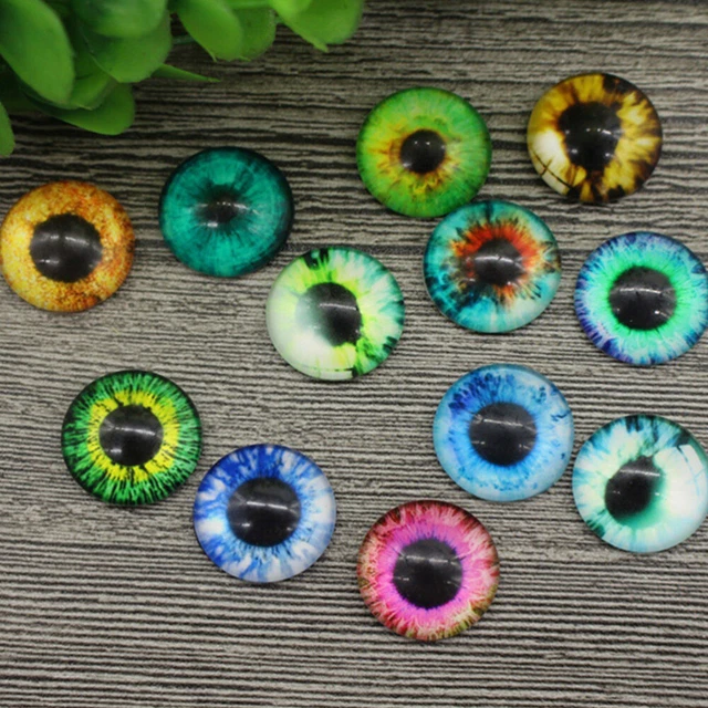 100 Pcs Photo Glass Cabochons DIY Crafts Eyeballs Diamond Dangle Earrings Baby 3