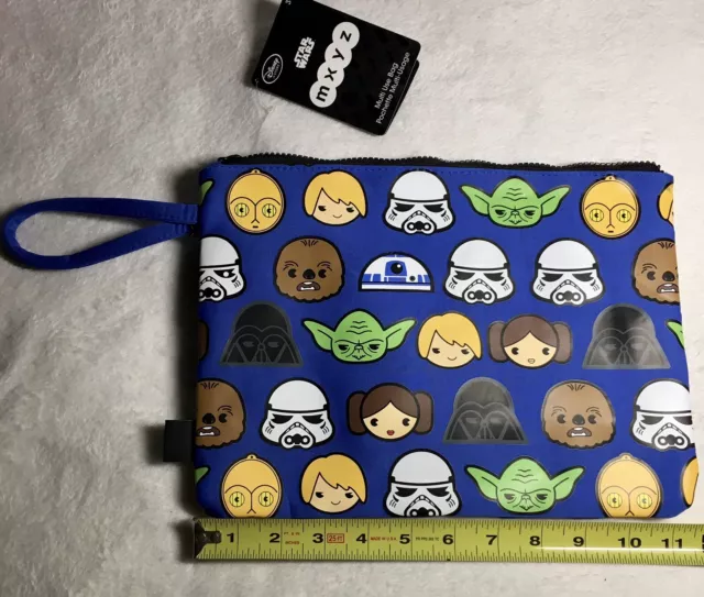 NWT New Star Wars Disney MXYZ Blue Zip Pouch Multiuse Bag