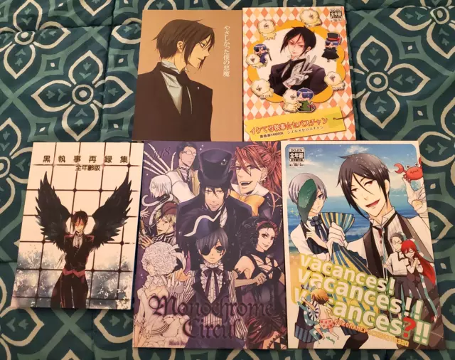 Black Butler Kuroshitsuji Doujinshi Book Anthology Sebastian Ciel Circus Set Lot