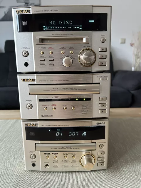 Teac CR-H100 CD-Tuner-Amp / Teac R-H100 Cassette Recorder / Teac MD-H100 2